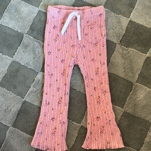 Zara Pink Floral Kids Leggings